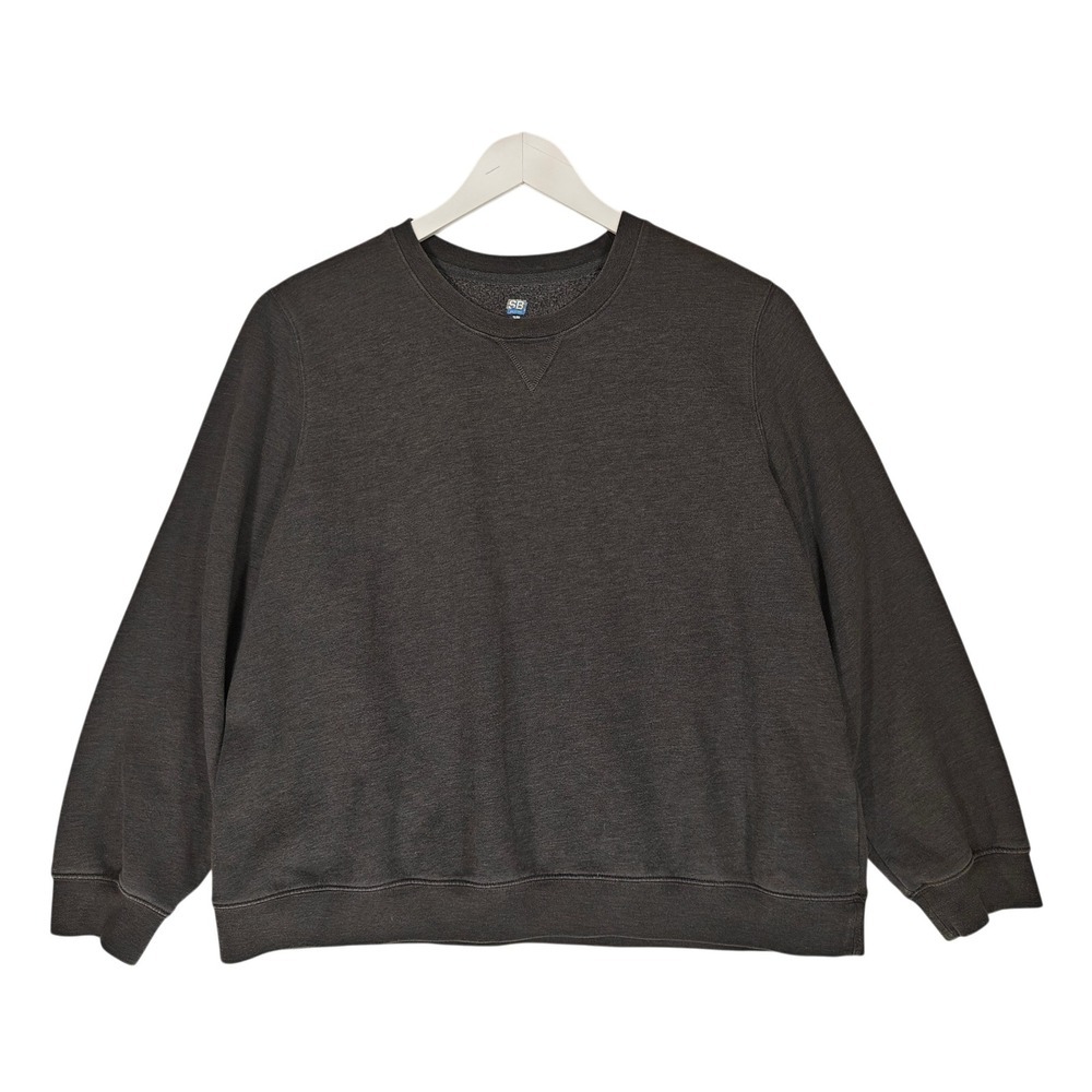 SB Active Mens XL Charcoal Gray Fleece Crewneck Sweatshirt Pullover Heather